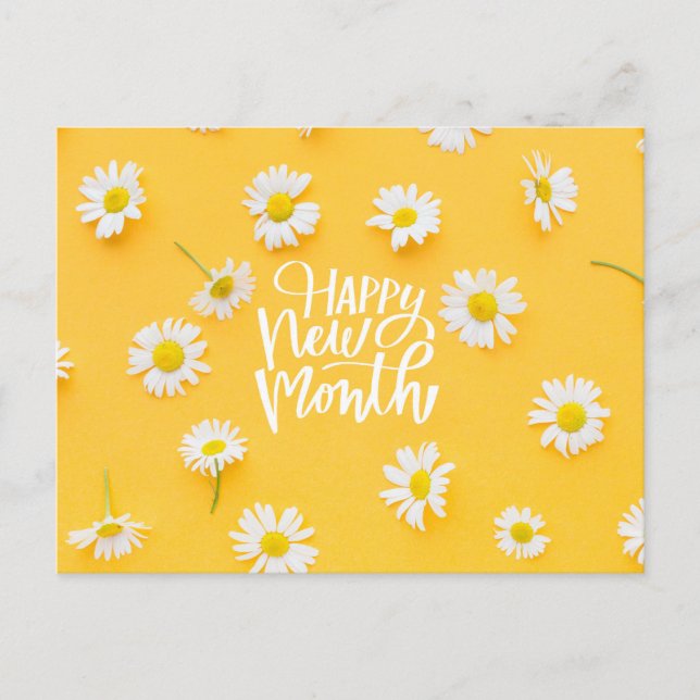 Cartão Postal Feliz mês novo (Frente)