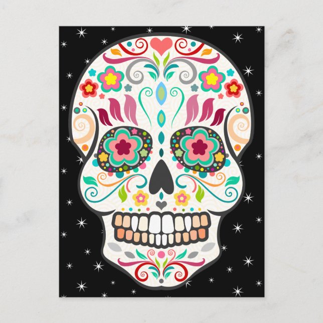 Cartão Postal Feliz Muertos - Cartão-postal Feliz de Açúcar (Frente)
