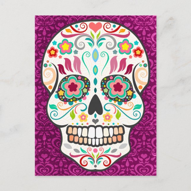 Cartão Postal Feliz Muertos - Cartão-postal Feliz de Açúcar (Frente)