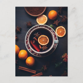 Cartão Postal Feliz & Mulled | Cozy Holiday Drink