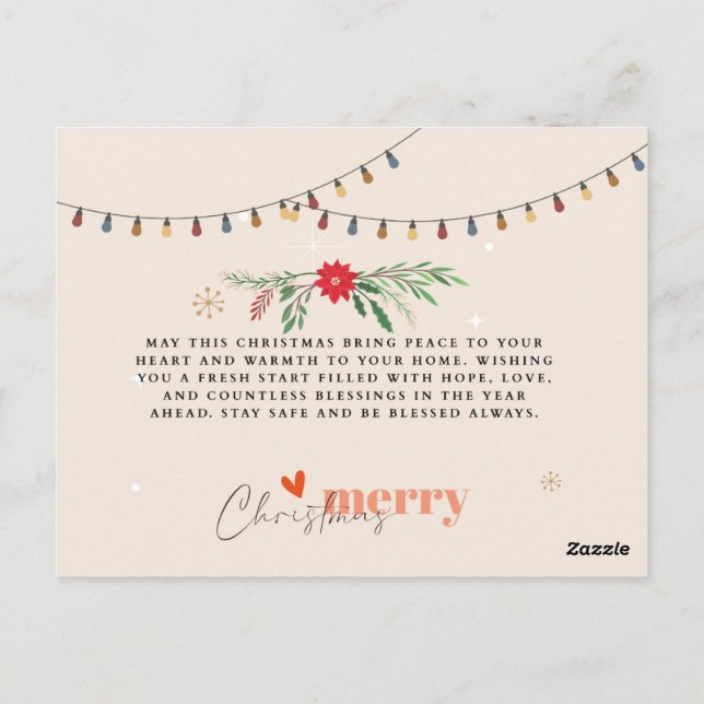 Cartão Postal 🎄Feliz Natal (Verso)