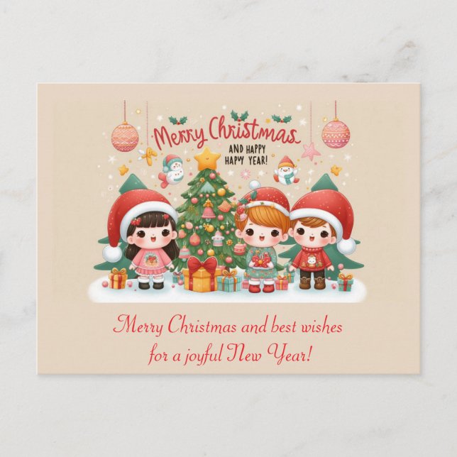 Cartão Postal Feliz Natal (Frente)