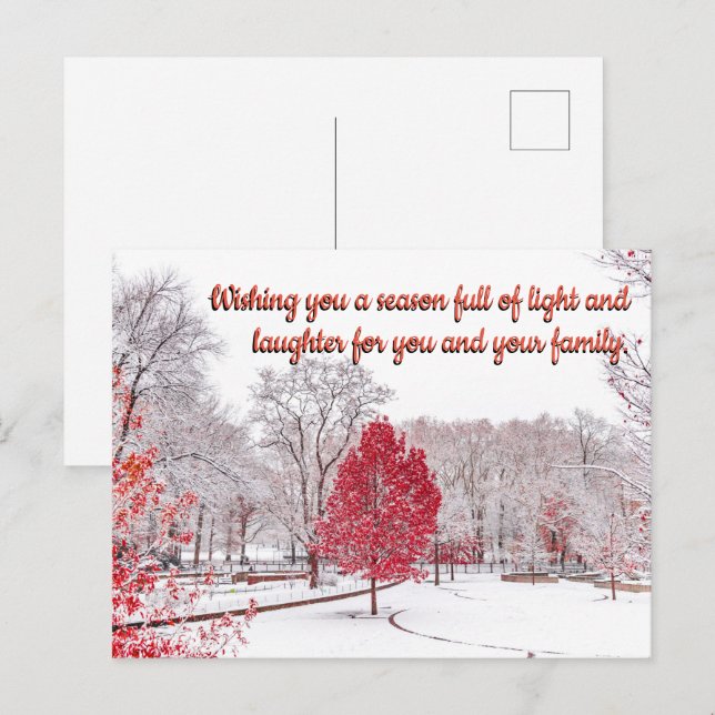 Cartão Postal Feliz Natal (Frente/Verso)