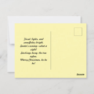 Cartão Postal Feliz Natal