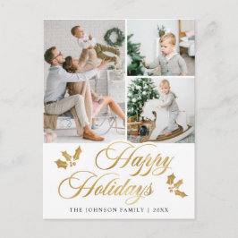 Cartão Postal Feliz Natal 3 FOTO Felizes Feriados Saudação Po
