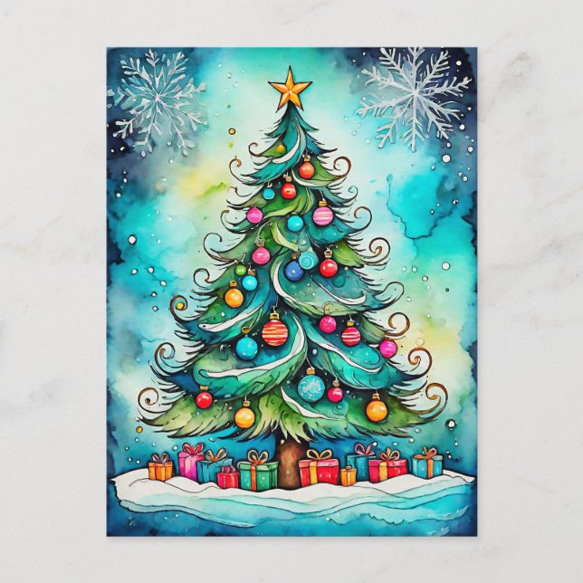 Cartão Postal Feliz Natal | Boas Festas a Todos (Frente)