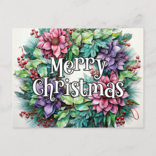 Cartão Postal Feliz Natal Boas Festas, a Todos