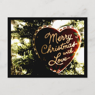 Cartão Postal Feliz Natal com Amor