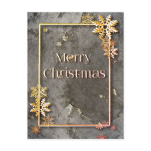 Feliz Natal com cristais de profundidade e neve