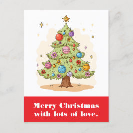 Cartão Postal Feliz Natal com muito amor.