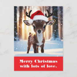 Cartão Postal Feliz Natal com muito amor.