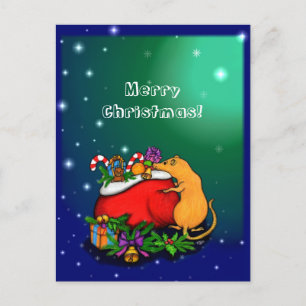 Cartão Postal Feliz Natal com o Príncipe Rato
