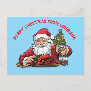 Cartão Postal Feliz Natal Da Louisiana