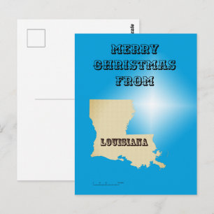 Cartão postal - Feliz Natal da Louisiana