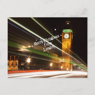 Cartão Postal "Feliz Natal de Londres" com Big Ben