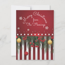 Cartão Postal Feliz Natal de (sua família)