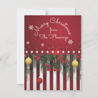 Cartão Postal Feliz Natal de (sua família)