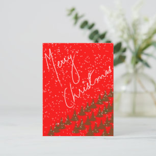 Cartão Postal Feliz Natal Desenhado à Mão