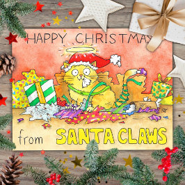 Cartão Postal Feliz Natal do Papai Noel