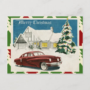 Cartão Postal Feliz Natal do vintage