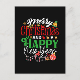 Cartão Postal Feliz Natal E Ano Novo-67342