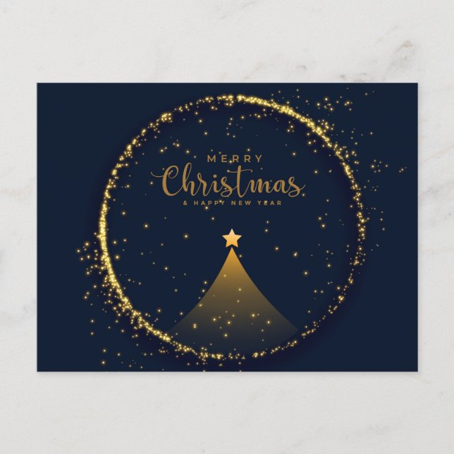 Cartão Postal Feliz Natal e Feliz ano novo (Frente)