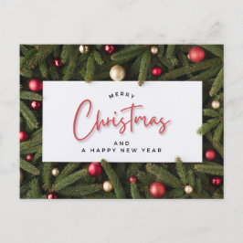 Cartão Postal Feliz Natal e Feliz ano novo