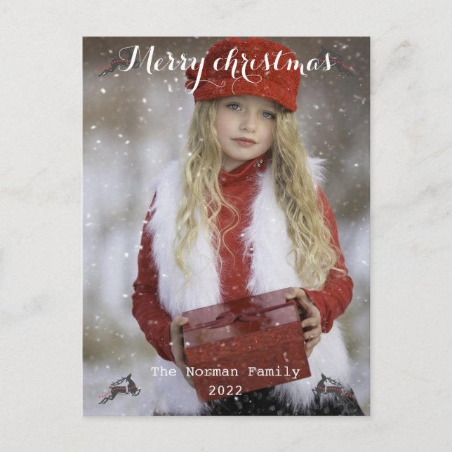 Cartão Postal Feliz Natal e feliz ano novo  (Frente)