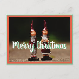 Cartão Postal Feliz Natal elfos do pólo norte postcrossing