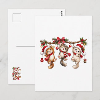 Cartão Postal Feliz Natal | Estética de Férias Aconchegante