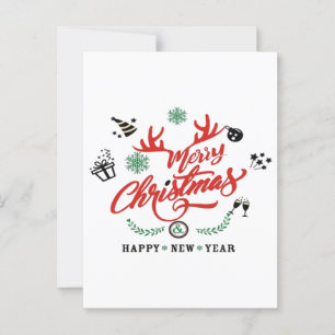 Cartão Postal Feliz Natal Feliz Ano Novo