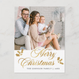 Cartão Postal Feliz Natal FOTO Feliz Feriados Saudação