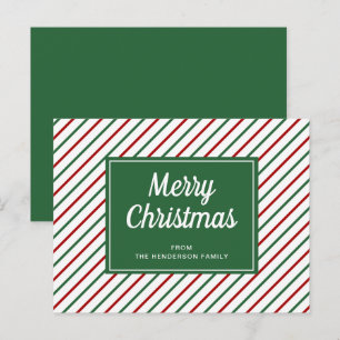Cartão Postal Feliz Natal - Greve Branca Verde