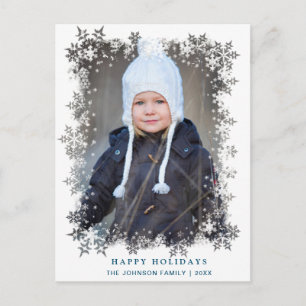 Cartão Postal Feliz Natal Moderno FOTO Saudação Feriado