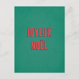 Cartão Postal Feliz Natal - Natal Francês Tradicional