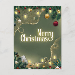 Cartão Postal Feliz Natal Sage