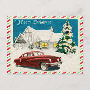 Cartão Postal Feliz Natal Vintage