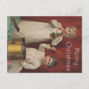 Cartão Postal Feliz Natal Vintage Art