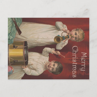 Cartão Postal Feliz Natal Vintage Art