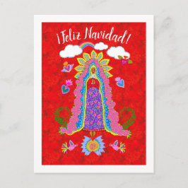 Cartão Postal Feliz Navidad Senhora de Guadalupe