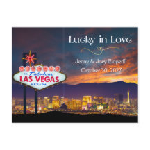Feliz no amor Las Vegas anúncio de casamento secre