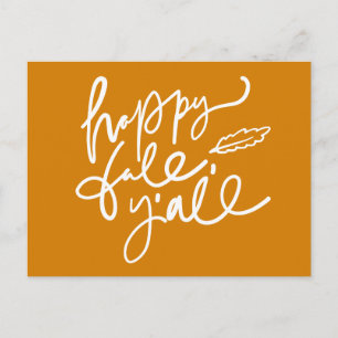 Cartão Postal Feliz outono Y