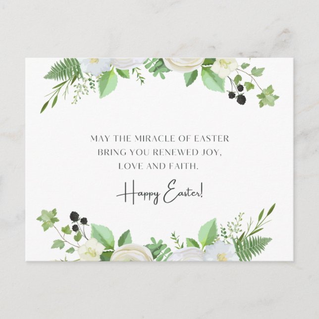 Cartão Postal Feliz Páscoa  (Frente)