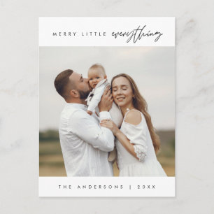 Cartão Postal Feliz Pequeno Tudo, Natal, Foto da Família