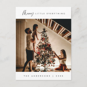 Cartão Postal Feliz Pequeno Tudo, Natal, Foto da Família