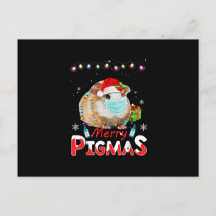 Cartão Postal Feliz Pigmas Rosto Máscara Engraçado Guiné Natal P