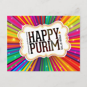 Cartão Postal Feliz Purim