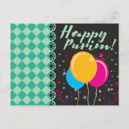Cartão Postal Feliz Purim (פּ וּ רִ י ם)