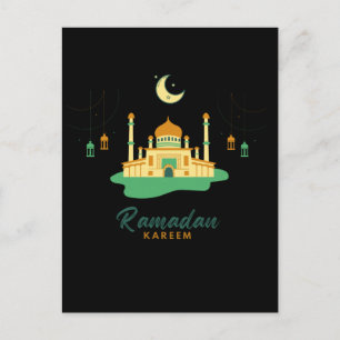 Cartão Postal Feliz Ramadan Kareem e Eid Mubarak 2026
