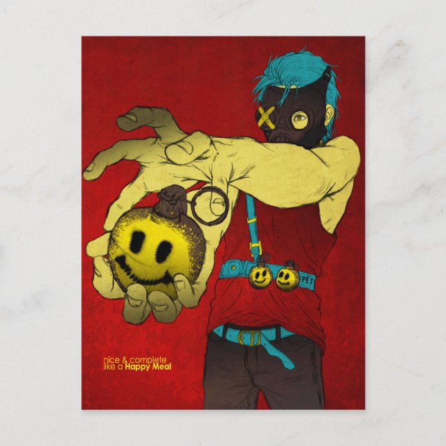 Cartão Postal Feliz Refeição (Frente)